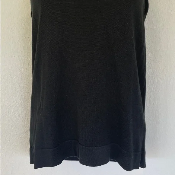 Vintage August Silk knits black sleeveless silk blend top size medium - Picture 4 of 12